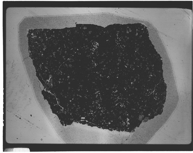 Black and white Thin Section photograph of Apollo 12 Sample(s) 12022,7.