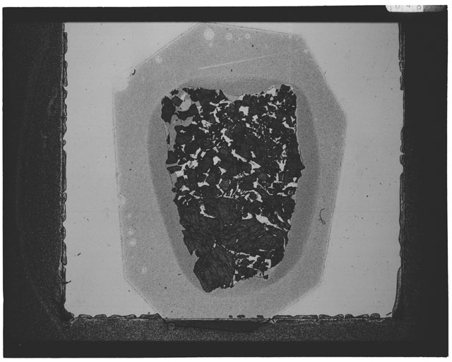 Black and white Thin Section photograph of Apollo 12 Sample(s) 12057,43.
