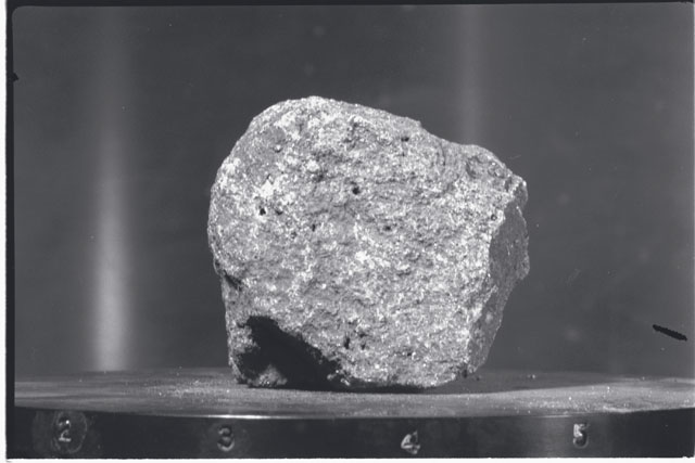 Black and white Processing photograph of Apollo 11 Sample(s) 10058.
