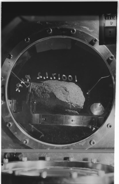 Processing photograph of Apollo 11 Sample(s) 10017,0.