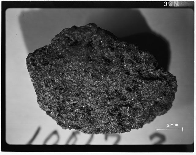 Black and white Processing photograph of Apollo 11 Sample(s) 10017,2.