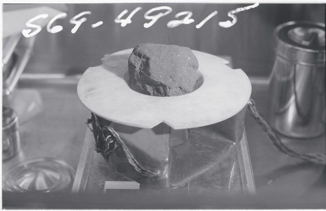 Black and white Processing photograph of Apollo 11 Sample(s) 10046.