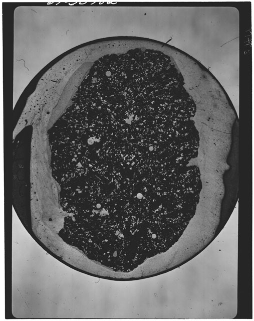 Black and white Thin Section photograph of Apollo 11 Sample(s) 10017,16.