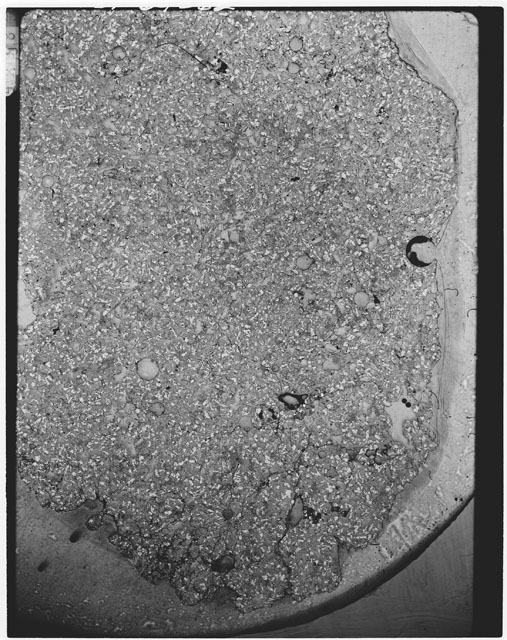 Black and white Thin Section photograph of Apollo 11 Sample(s) 10017,16.
