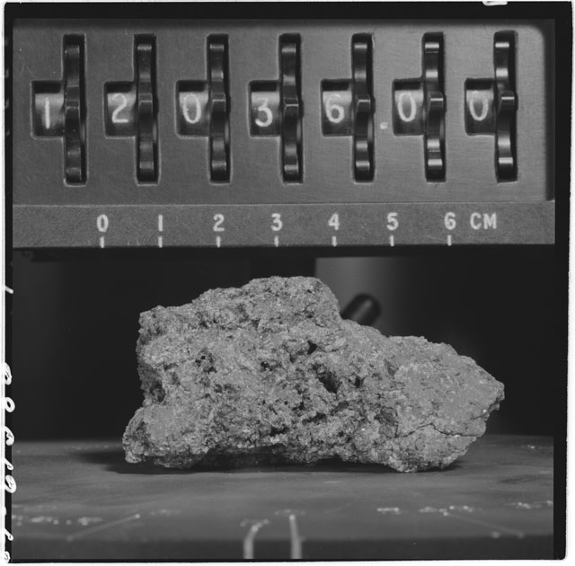Black and white stereo photograph of Apollo 12 Sample 12036,0.