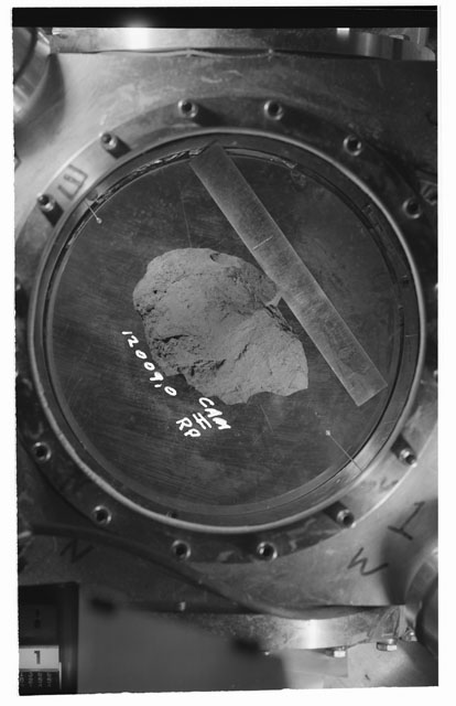 Black and white stereo photograph of Apollo 12 Sample 12009,0 using Camera I.