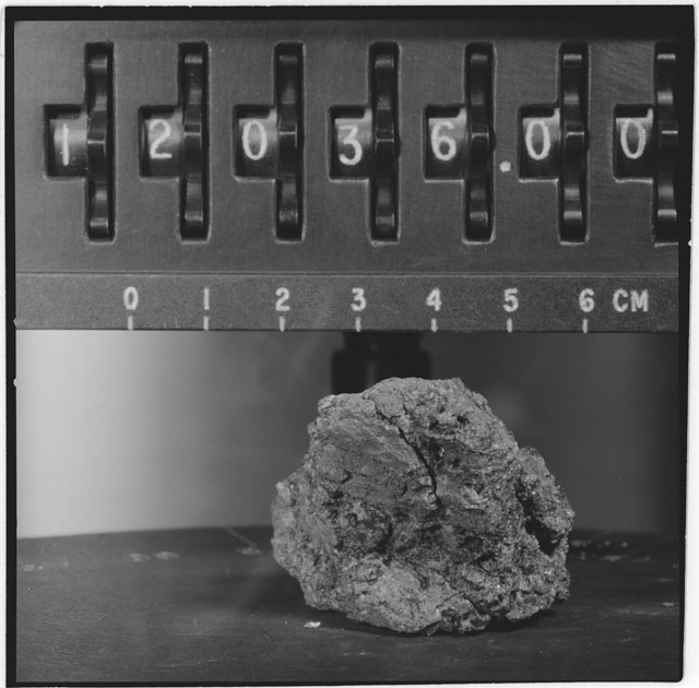 Black and white stereo photograph of Apollo 12 Sample 12036,0.