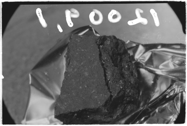 Black and white photograph of Apollo 12 Sample(S) 12009,1; Processing photograph displaying  reconstruction.