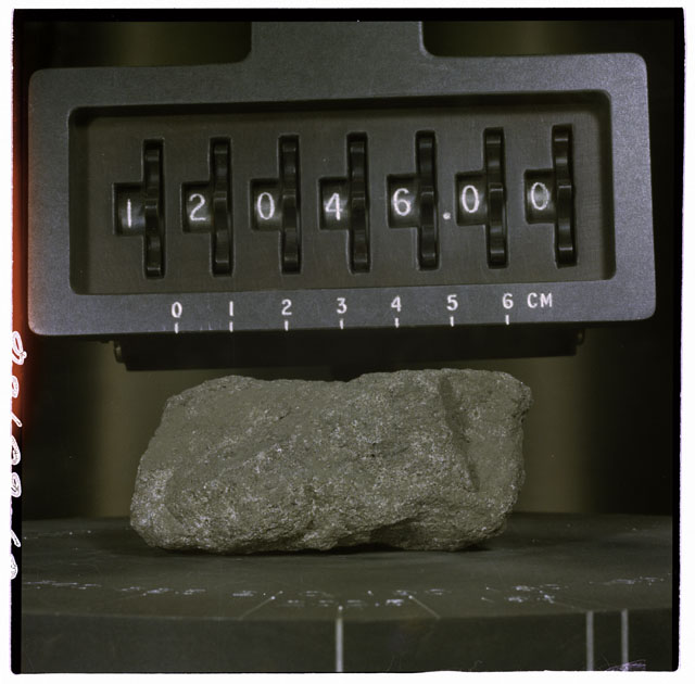 Color Processing photograph of Apollo 12 Sample(s) 12046,0.