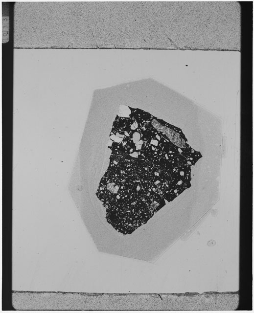 Black and white Thin Section photograph of Apollo 12 Sample(s) 12057,30.