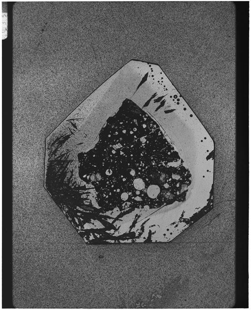 Black and white Thin Section photograph of Apollo 12 Sample(s) 12057,29.