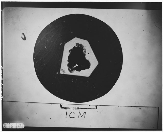 Black and white Thin Section photograph of Apollo 12 Sample(s) 12034,44.