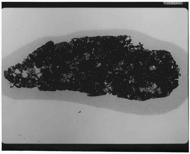 Black and white Thin Section photograph of Apollo 12 Sample(s) 12009,6.