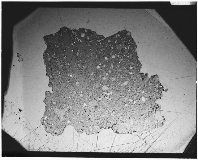 Black and white Thin Section photograph of Apollo 12 Sample(s) 12034,2.