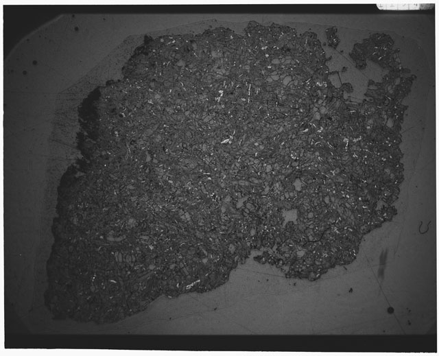 Black and white Thin Section photograph of Apollo 12 Sample(s) 12002,2.