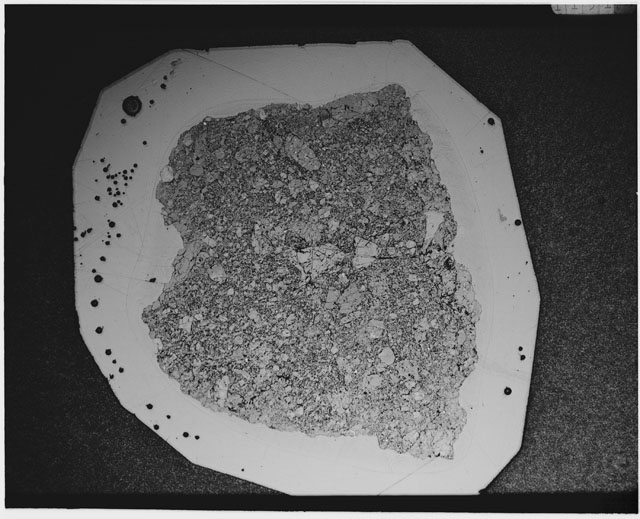 Black and white Thin Section photograph of Apollo 12 Sample(s) 12010,4.