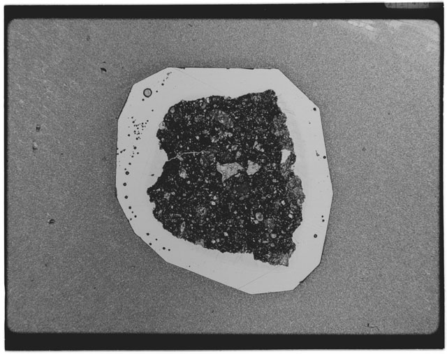 Black and white Thin Section photograph of Apollo 12 Sample(s) 12010,4.