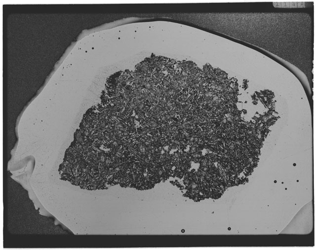 Black and white Thin Section photograph of Apollo 12 Sample(s) 12002,2.