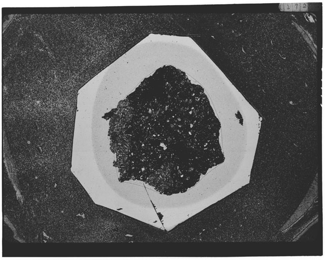 Black and white Thin Section photograph of Apollo 12 Sample(s) 12010,6.