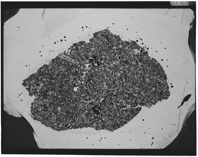 Black and white Thin Section photograph of Apollo 12 Sample(s) 12002.