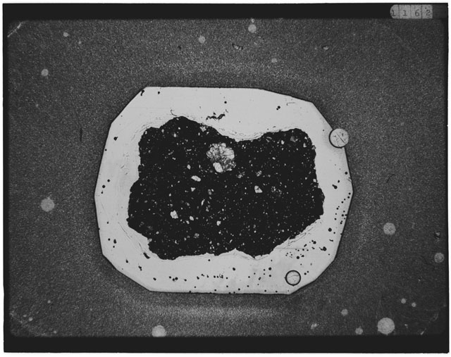 Black and white Thin Section photograph of Apollo 12 Sample(s) 12034,3.
