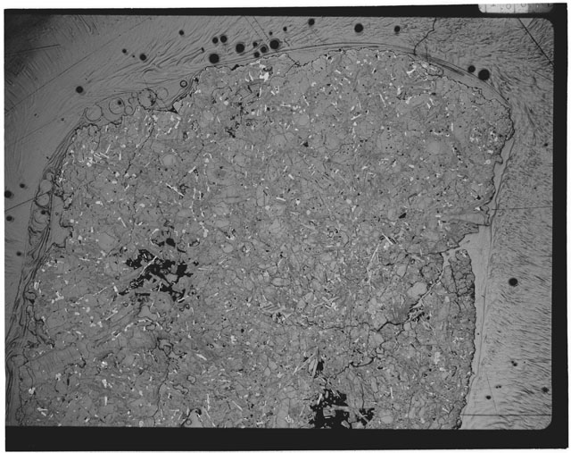 Black and white Thin Section photograph of Apollo 12 Sample(s) 12002,4.