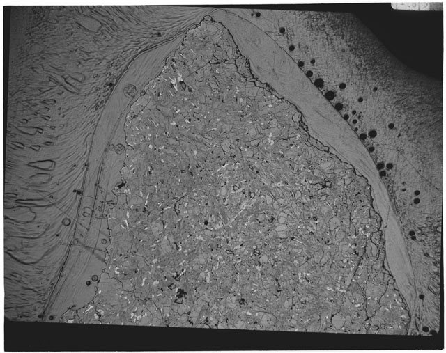 Black and white Thin Section photograph of Apollo 12 Sample(s) 12002,5.