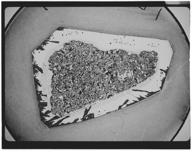 Black and white Thin Section photograph of Apollo 12 Sample(s) 12063,21.