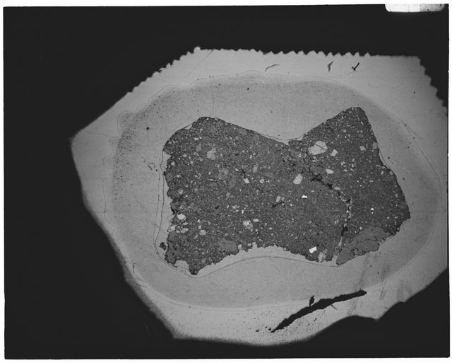 Black and white Thin Section photograph of Apollo 12 Sample(s) 12034,4.