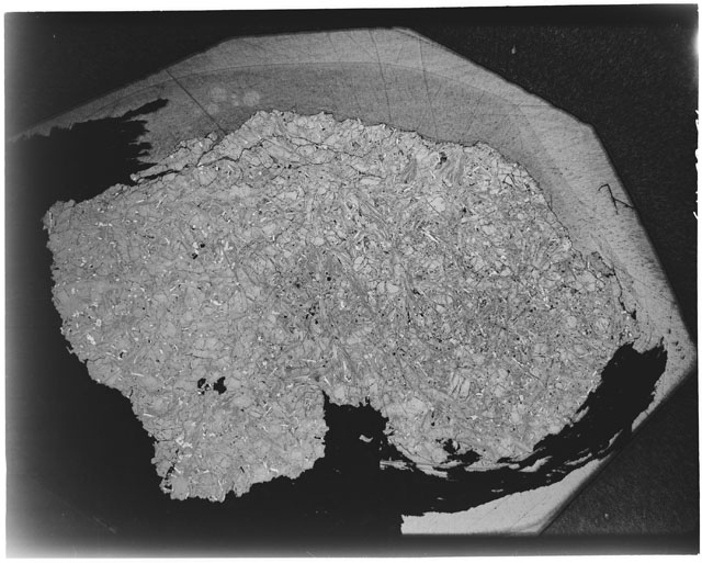 Black and white Thin Section photograph of Apollo 12 Sample(s) 12002,8.