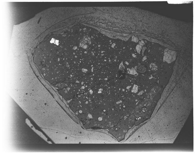 Black and white Thin Section photograph of Apollo 12 Sample(s) 12057,30.
