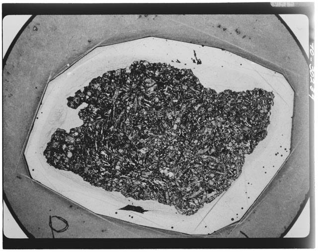 Black and white Thin Section photograph of Apollo 12 Sample(s) 12002,9.