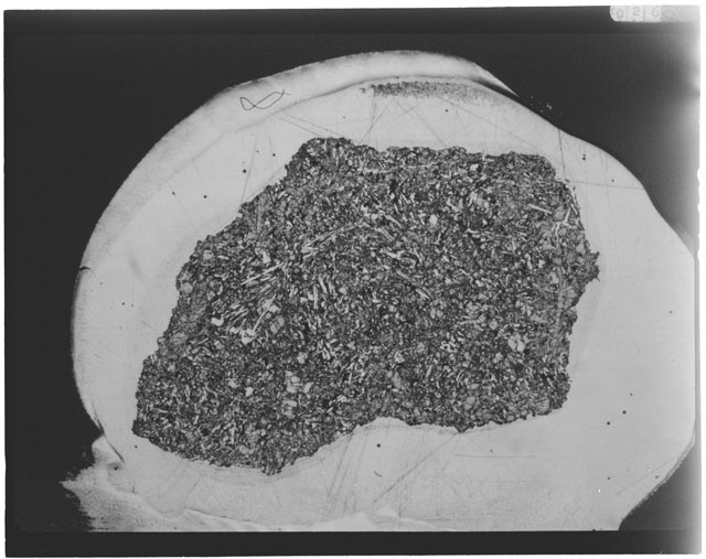 Black and white Thin Section photograph of Apollo 12 Sample(s) 12002,7.