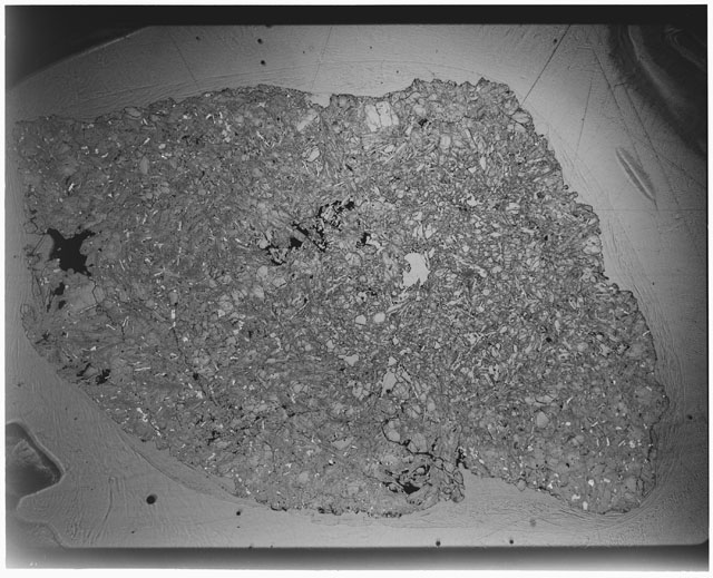 Black and white Thin Section photograph of Apollo 12 Sample(s) 12002,6.