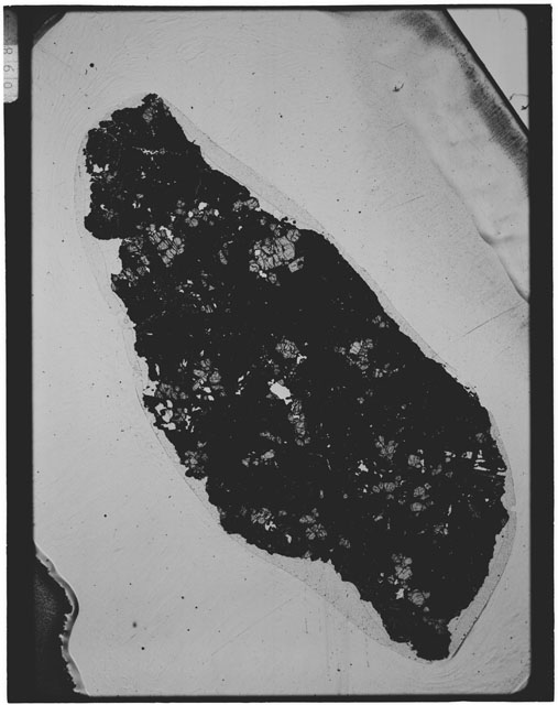 Black and white Thin Section photograph of Apollo 12 Sample(s) 12009,11.