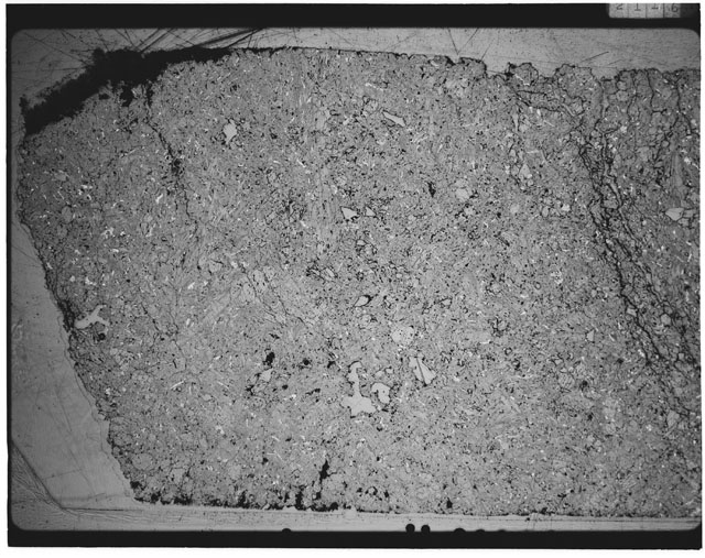 Black and white Thin Section photograph of Apollo 12 Sample(s) 12002,157.