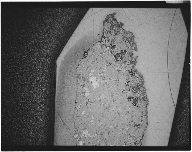 Black and white Thin Section photograph of Apollo 12 Sample(s) 12009,9.