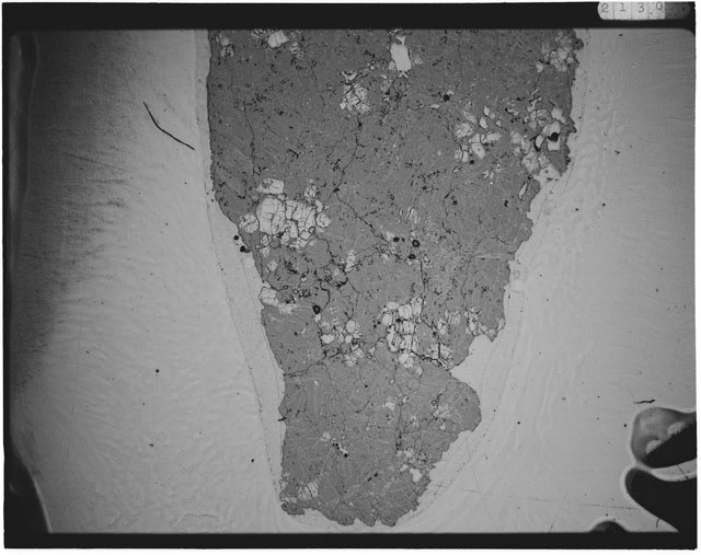 Black and white Thin Section photograph of Apollo 12 Sample(s) 12009,11.