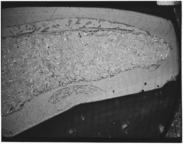 Black and white mosaic Thin Section photograph of Apollo 12 Sample(s) 12063,23 using transmitted light.