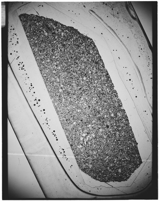 Black and white Thin Section photograph of Apollo 12 Sample(s) 12002,164.