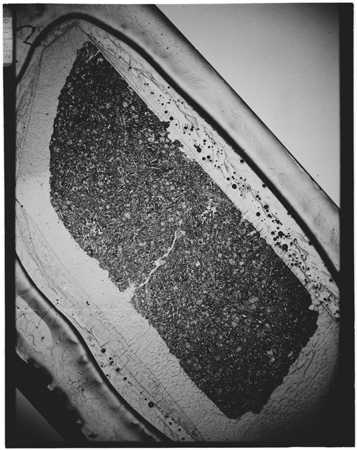 Black and white Thin Section photograph of Apollo 12 Sample(s) 12002,165.