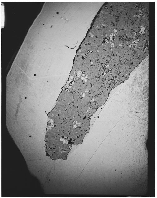 Black and white Thin Section photograph of Apollo 12 Sample(s) 12009,12.