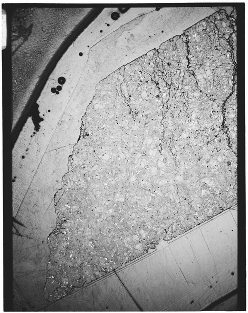 Black and white mosaic Thin Section photograph of Apollo 12 Sample(s) 12002,160.
