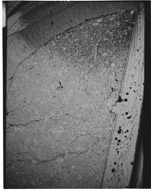 Black and white mosaic Thin Section photograph of Apollo 12 Sample(s) 12002,165.