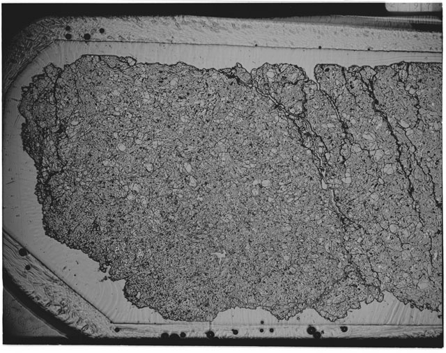 Black and white mosaic Thin Section photograph of Apollo 12 Sample(s) 12002,166.