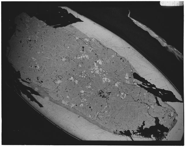 Black and white Thin Section photograph of Apollo 12 Sample(s) 12009,15.