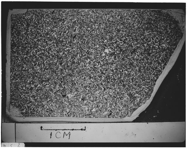 Black and white Thin Section photograph of Apollo 12 Sample(s) 12051,54.