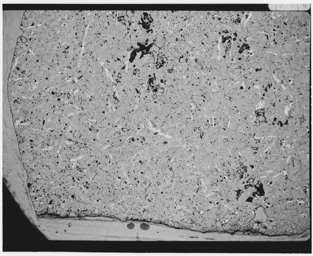 Black and white Thin Section photograph of Apollo 12 Sample(s) 12051,58.
