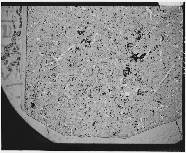 Black and white Thin Section photograph of Apollo 12 Sample(s) 12051,58.