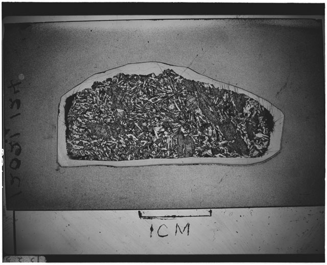Black and white Thin Section photograph of Apollo 12 Sample(s) 12021,124.